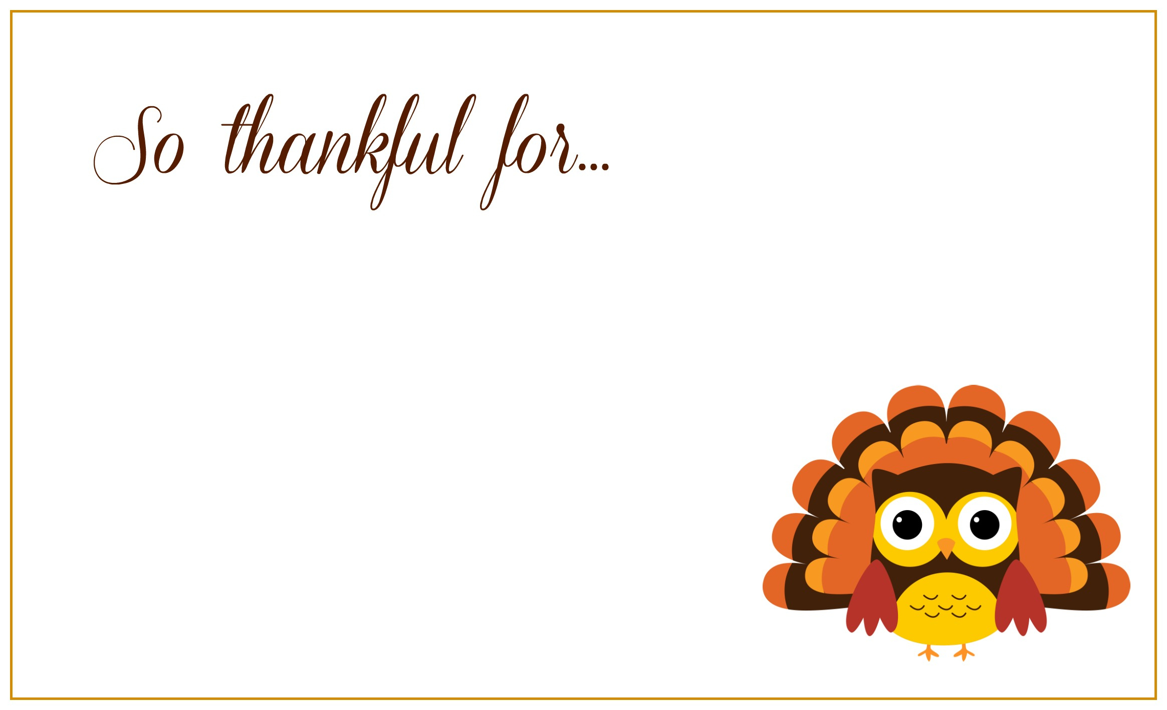 Printable Thanksgiving Placecards - Creative Market Blog for Blank Thanksgiving Cards