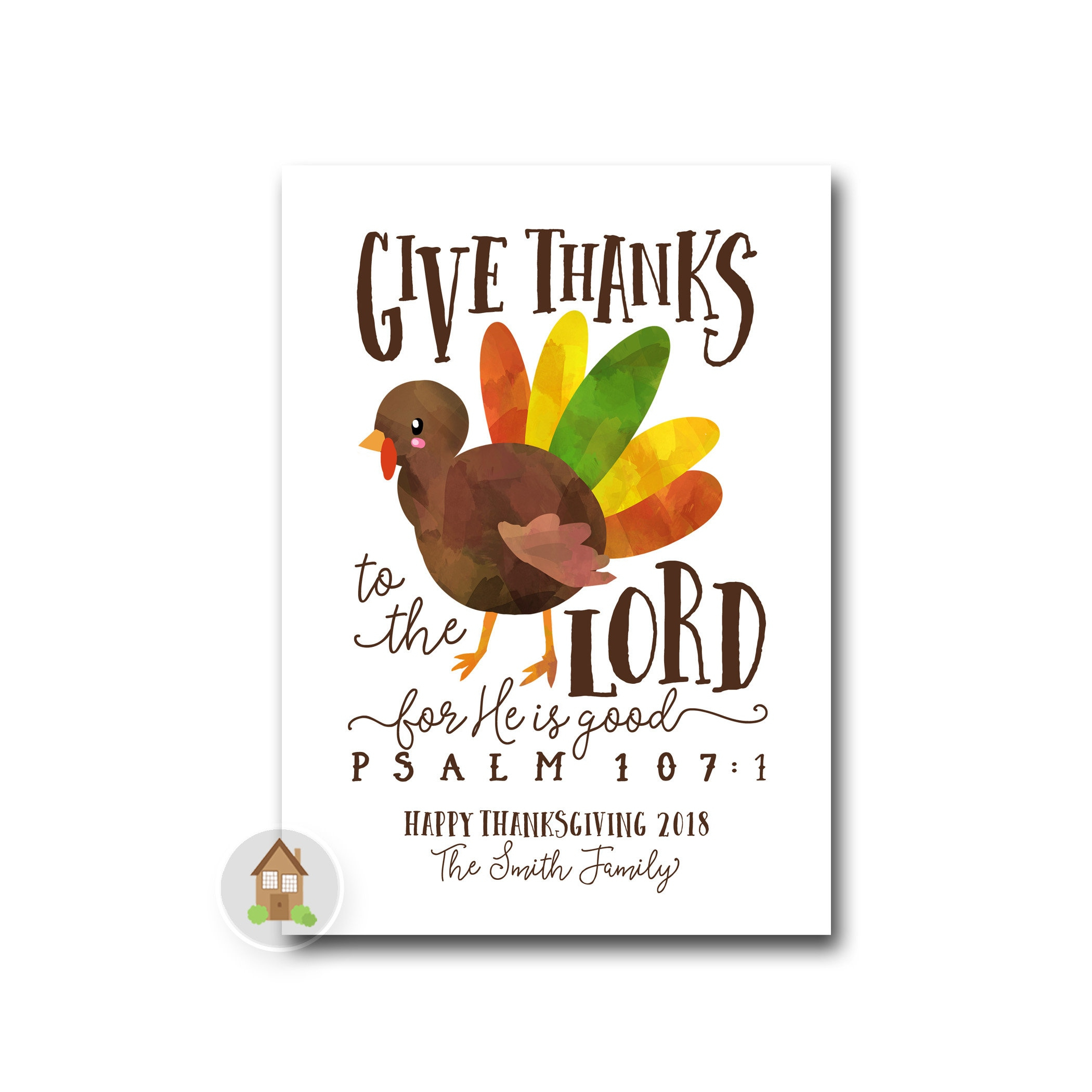 Religious Thanksgiving Card Printable Personalized Thanksgiving for Christian Thanksgiving Cards Messages