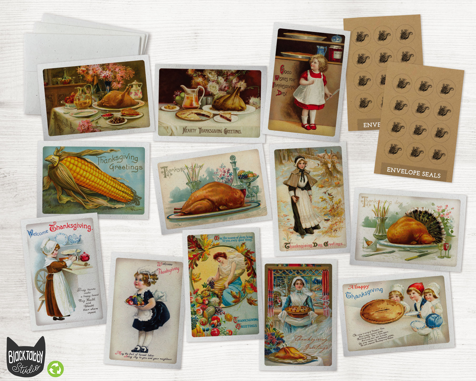 Retro Thanksgiving Dinner Greeting Cards Collection 24 with regard to Retro Thanksgiving Cards