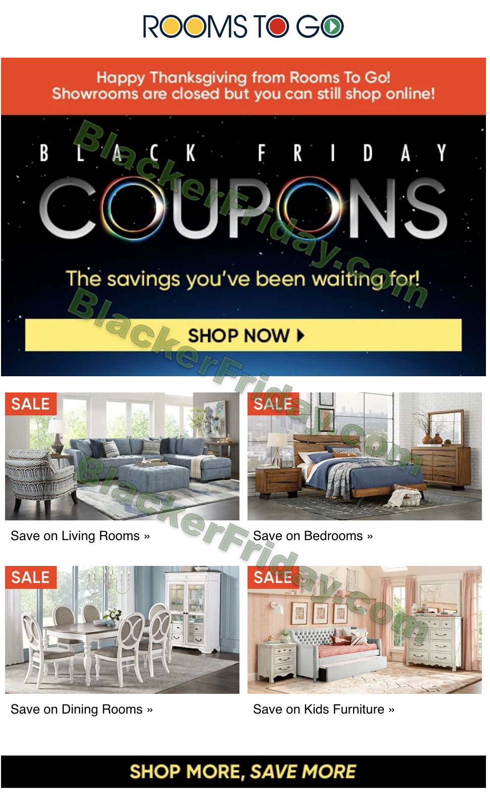 Rooms To Go Black Friday 2024 Sale - What To Expect - Blacker Friday in Rooms to Go Thanksgiving Gift Cards