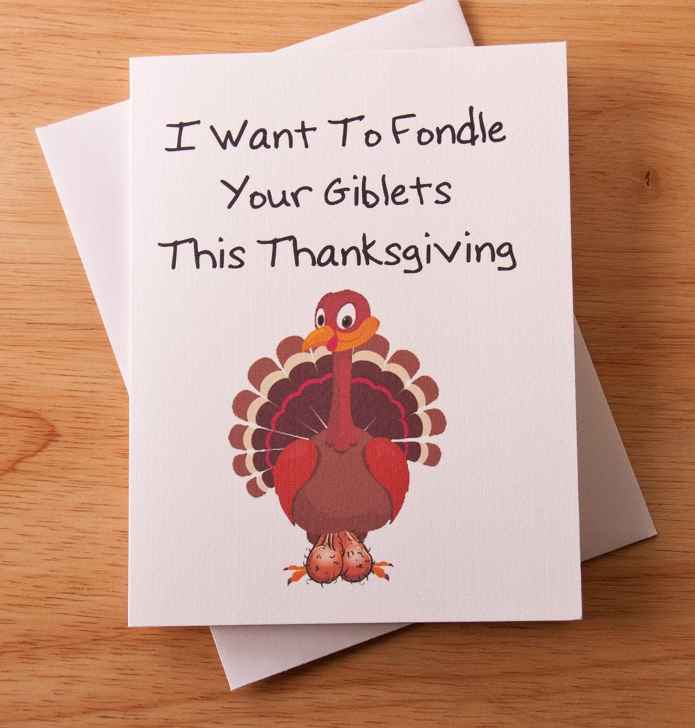 Sexy Thanksgiving - Etsy regarding Naughty Thanksgiving Cards