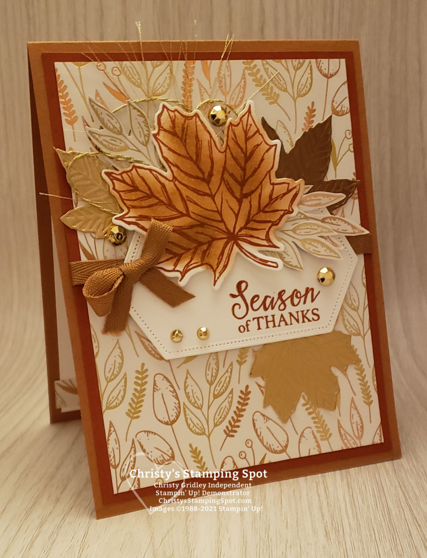 Stampin&amp;#039; Up! Autumn Season Of Thanks Card within Stampin Up Thanksgiving Cards