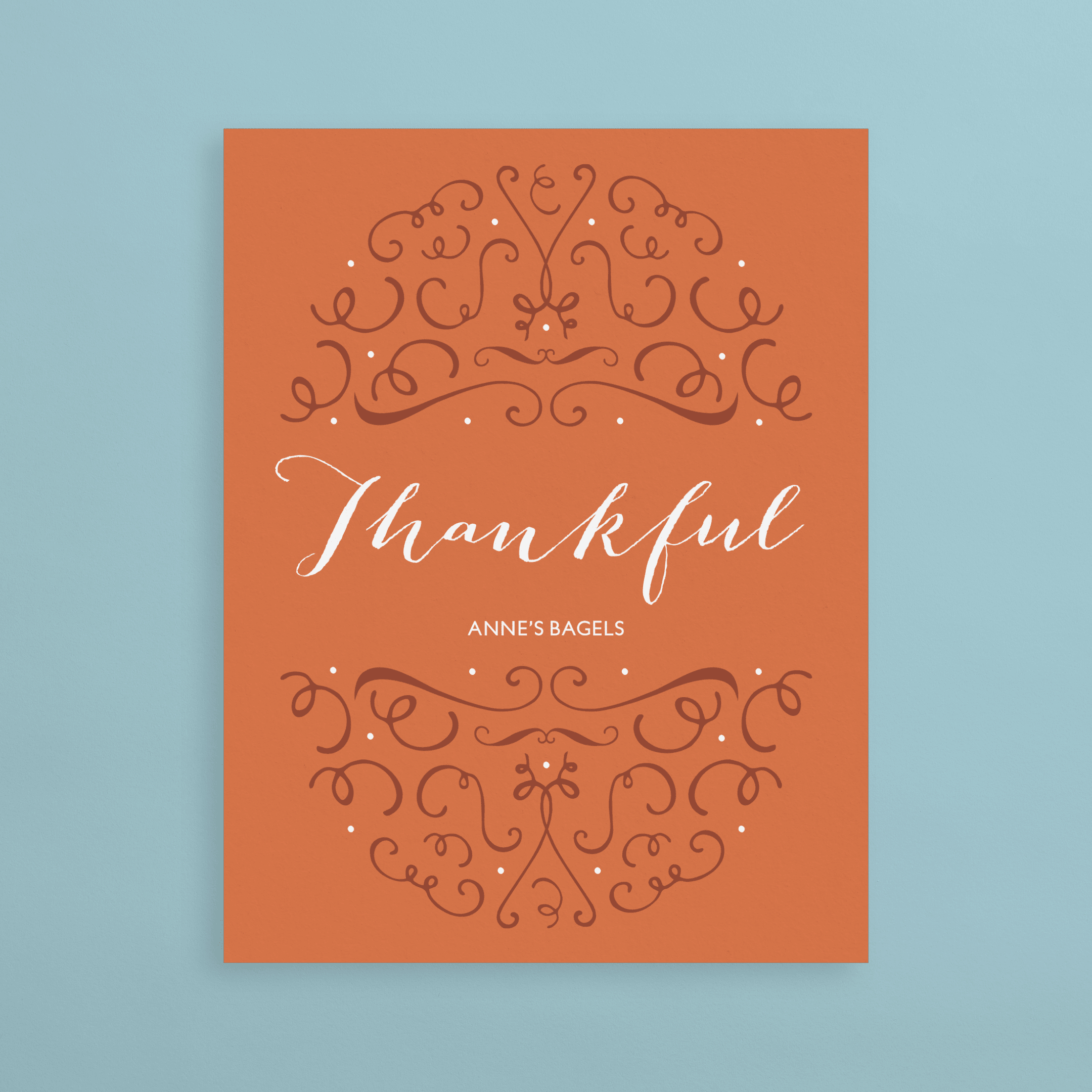 Thankful Thanksgiving Business Card | Postable | Postable inside Thanksgiving Cards Business Messages