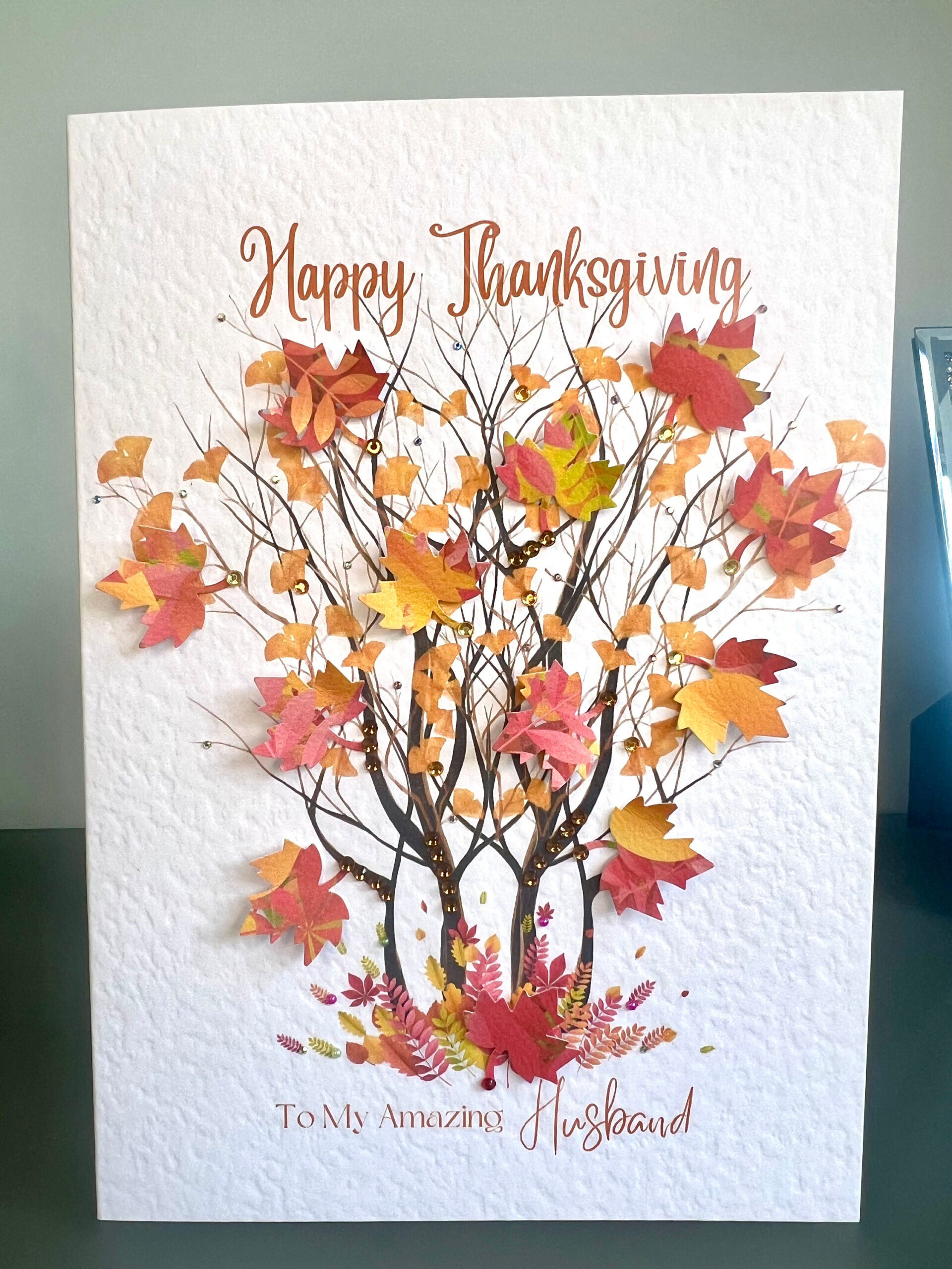 Thanksgiving Card For Husband With Verse Inside, Husband Happy with regard to Husband Thanksgiving Cards