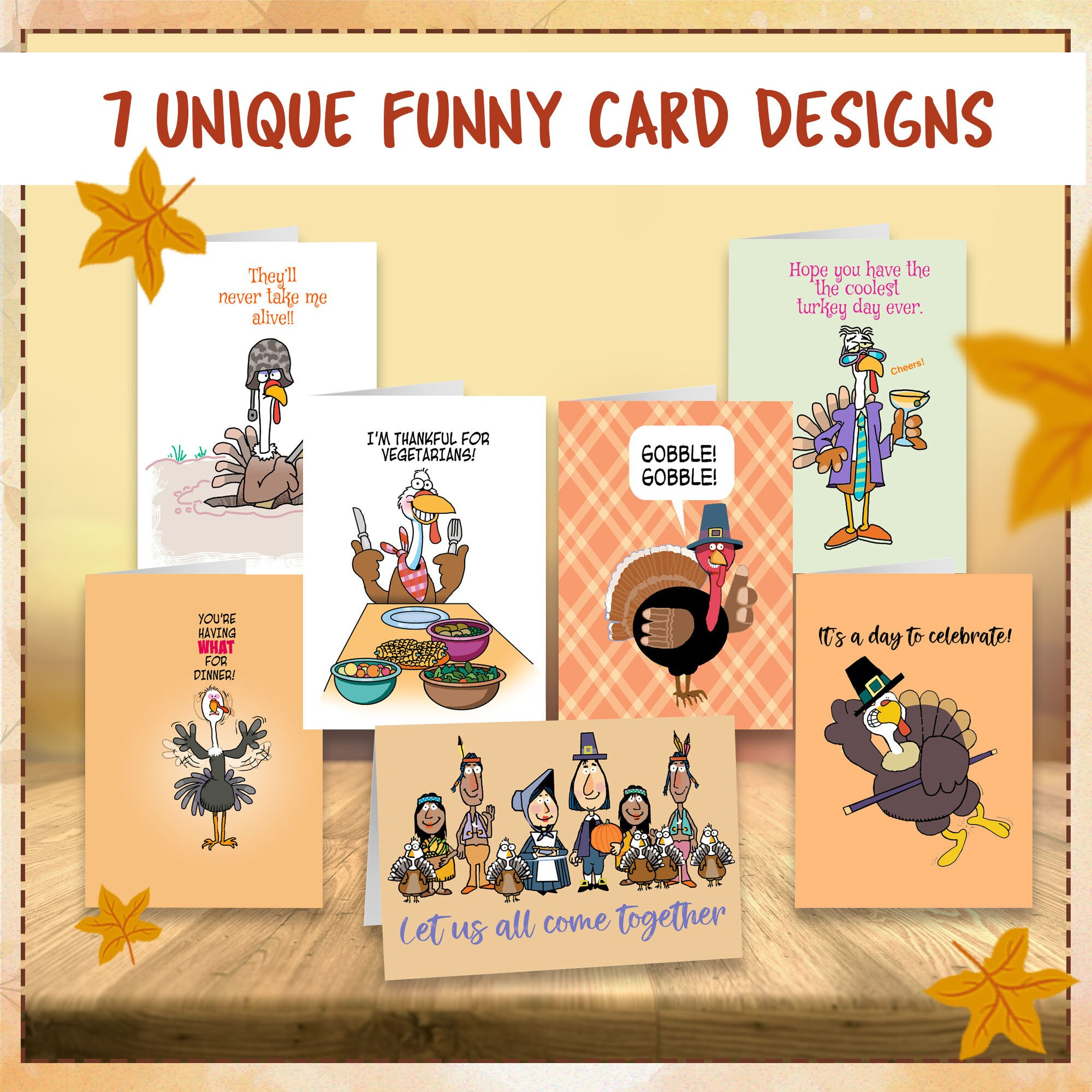 Thanksgiving Card Variety Pack 14 Funny Thanksgiving Cards pertaining to Funny Thanksgiving Cards Ideas