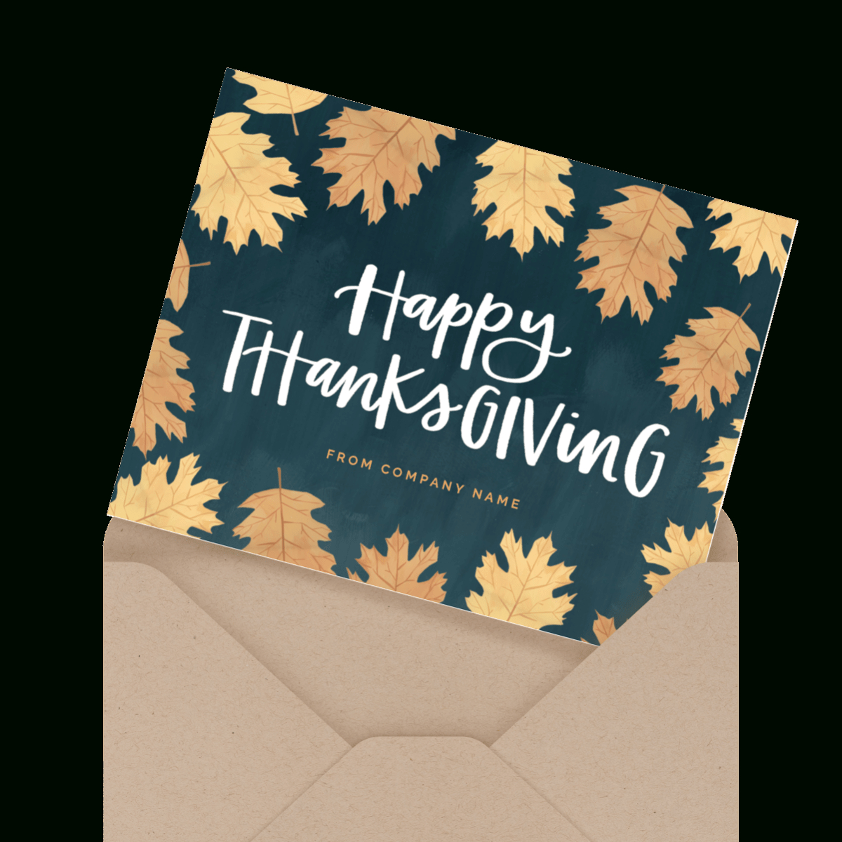 Thanksgiving Cards For Business — Mailed For You | Postable intended for Happy Thanksgiving Business Cards