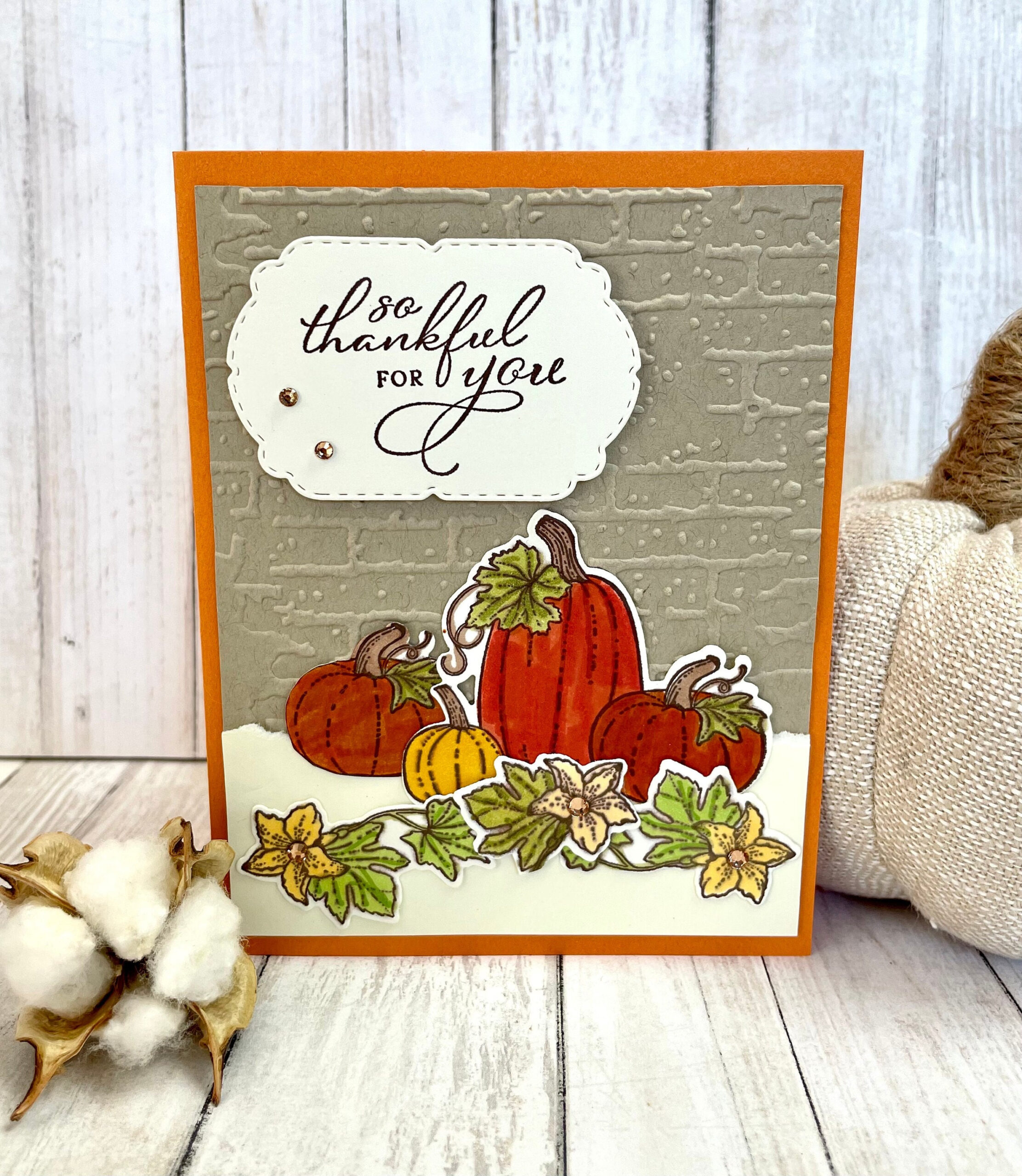 Thanksgiving Cards, Holiday Card, Handmade Thanksgiving Card in Pretty Thanksgiving Cards