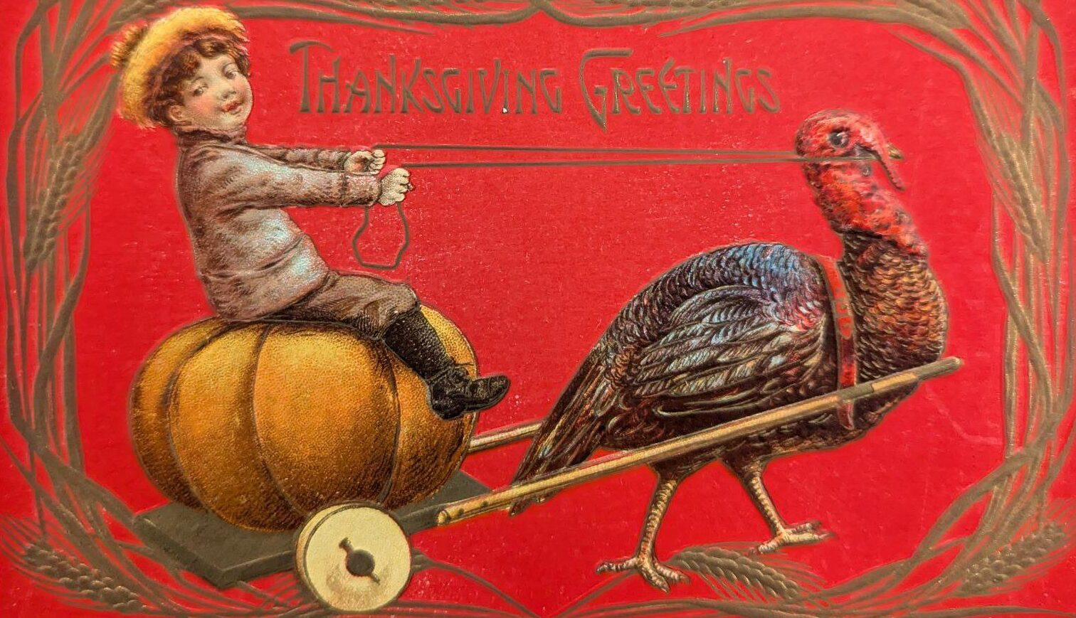 Thanksgiving Cards In The Archive - Ohio History Connection throughout Thanksgiving Vintage Cards