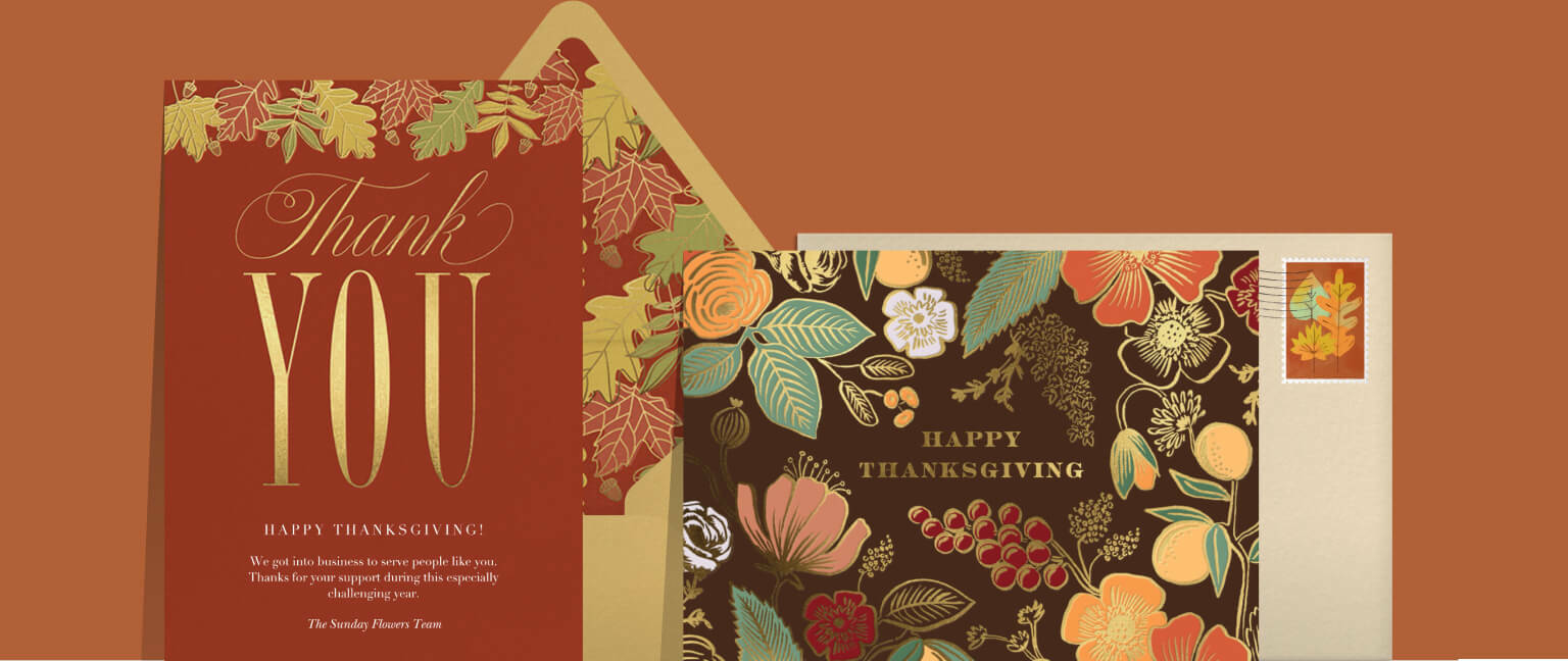 Thanksgiving Cards | Send Online Instantly | Track Opens for Digital Thanksgiving Cards