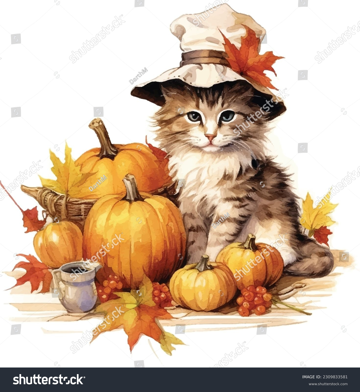 Thanksgiving Cat: Over 4,923 Royalty-Free Licensable Stock regarding Thanksgiving Cards With Cats