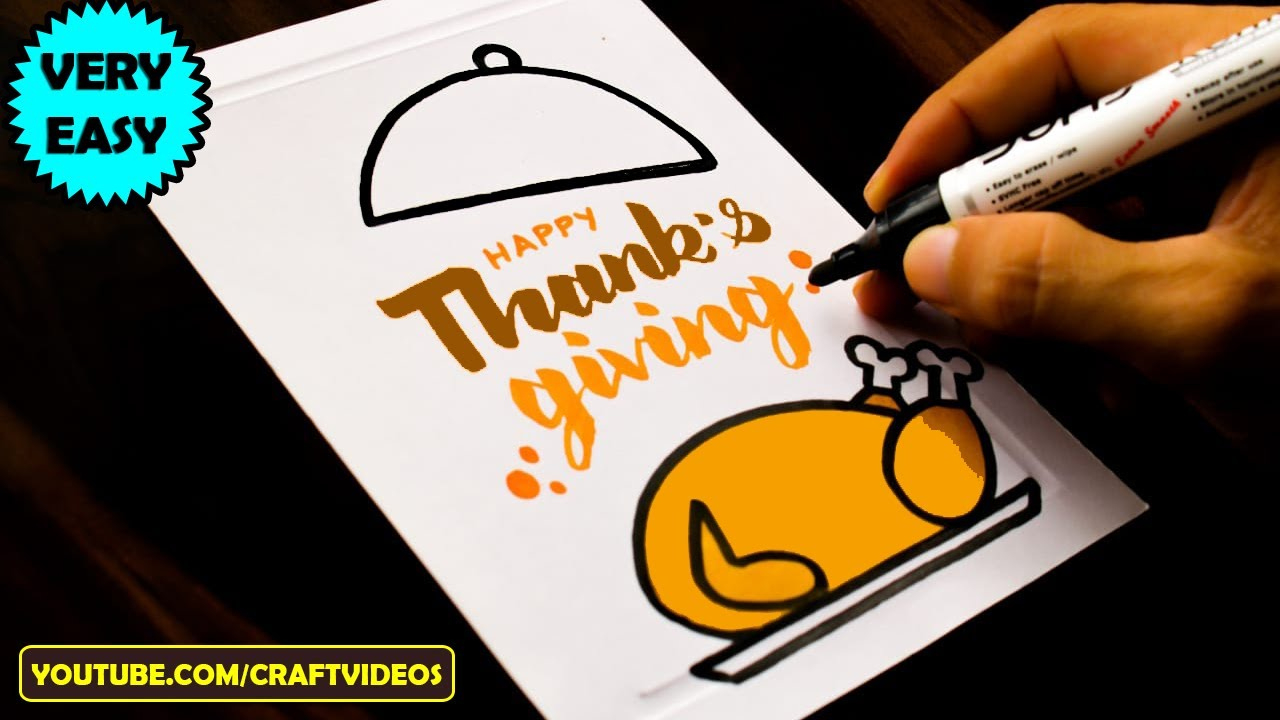 Thanksgiving Day Card Ideas | Thanksgiving Day Drawing in Thanksgiving Cards Drawings