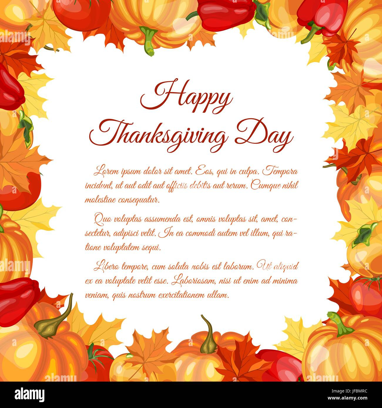 Thanksgiving Day Greeting Card Stock Vector Image &amp;amp; Art - Alamy in Cards Happy Thanksgiving Day