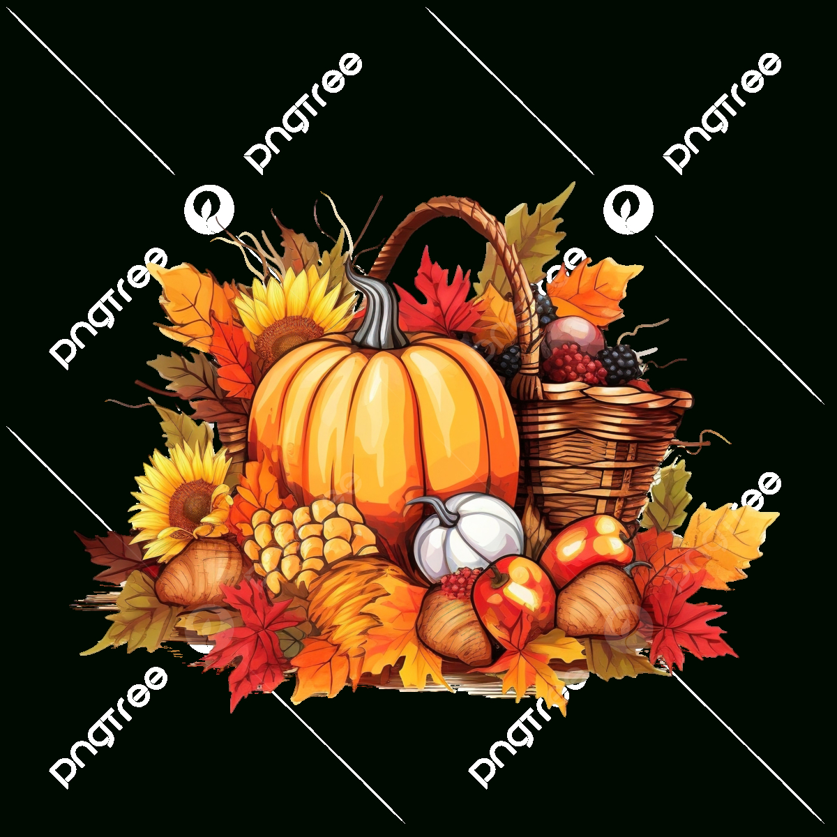 Thanksgiving Day Greeting Card, Vector Illustration, Autumn within Free Electronic Thanksgiving Cards