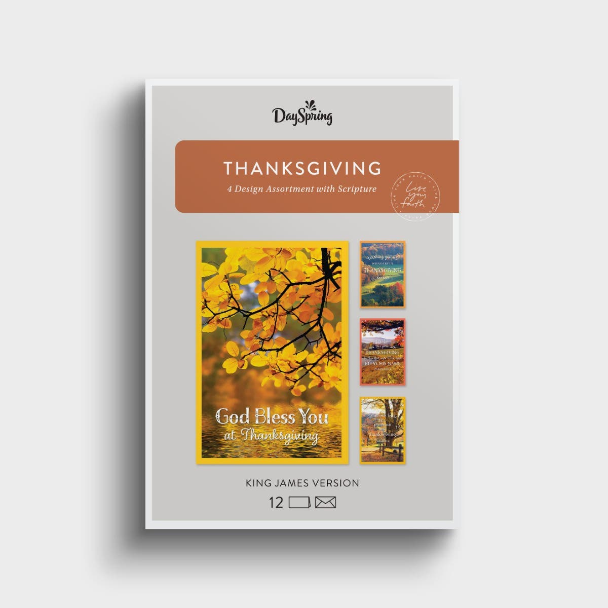 Thanksgiving - Fall Landscapes - 12 Boxed Cards, Kjv - Boxed Cards regarding Thanksgiving Boxed Cards