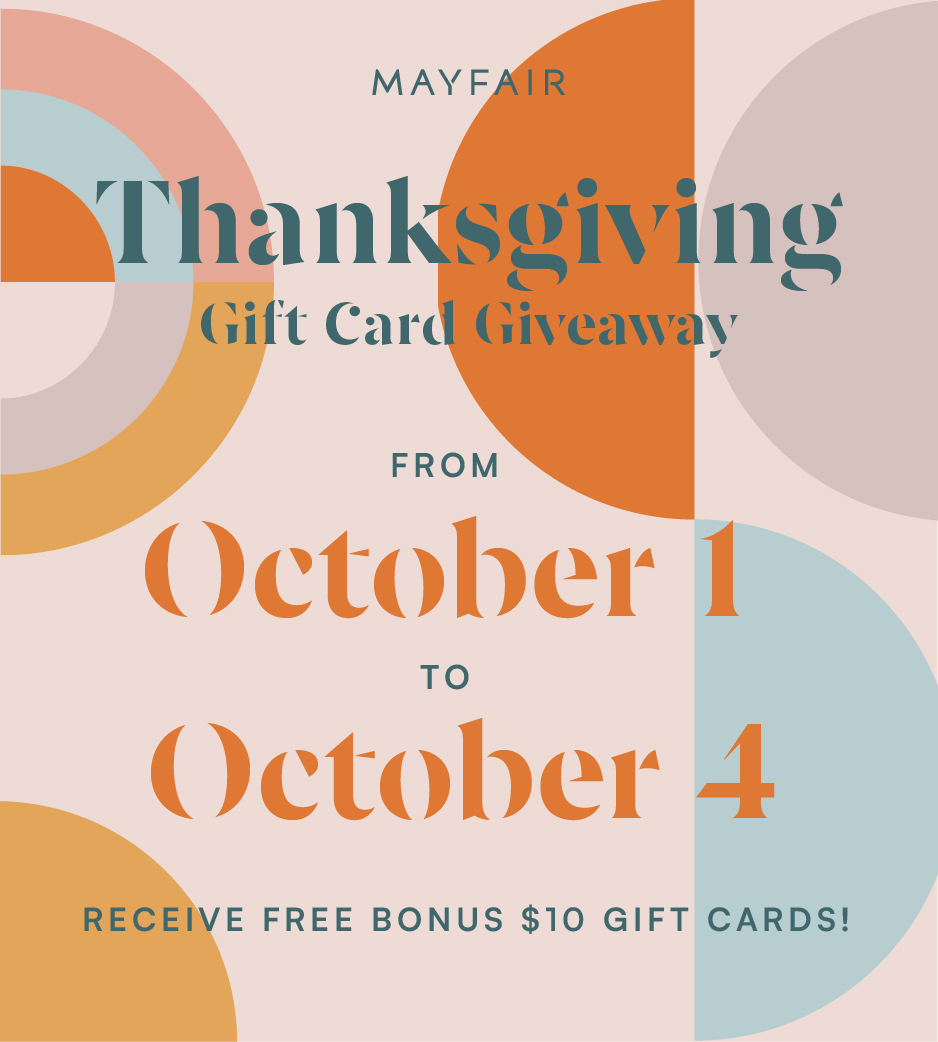 Thanksgiving Gift Card Giveaway | Mayfair Shopping Centre for Thanksgiving Gift Cards Giveaway