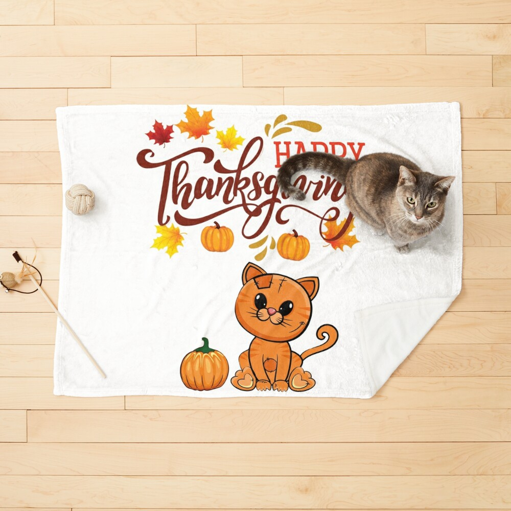 Thanksgiving Kitty Cat&amp;quot; Greeting Card For Salepyxiegurl regarding Thanksgiving Cards With Cats