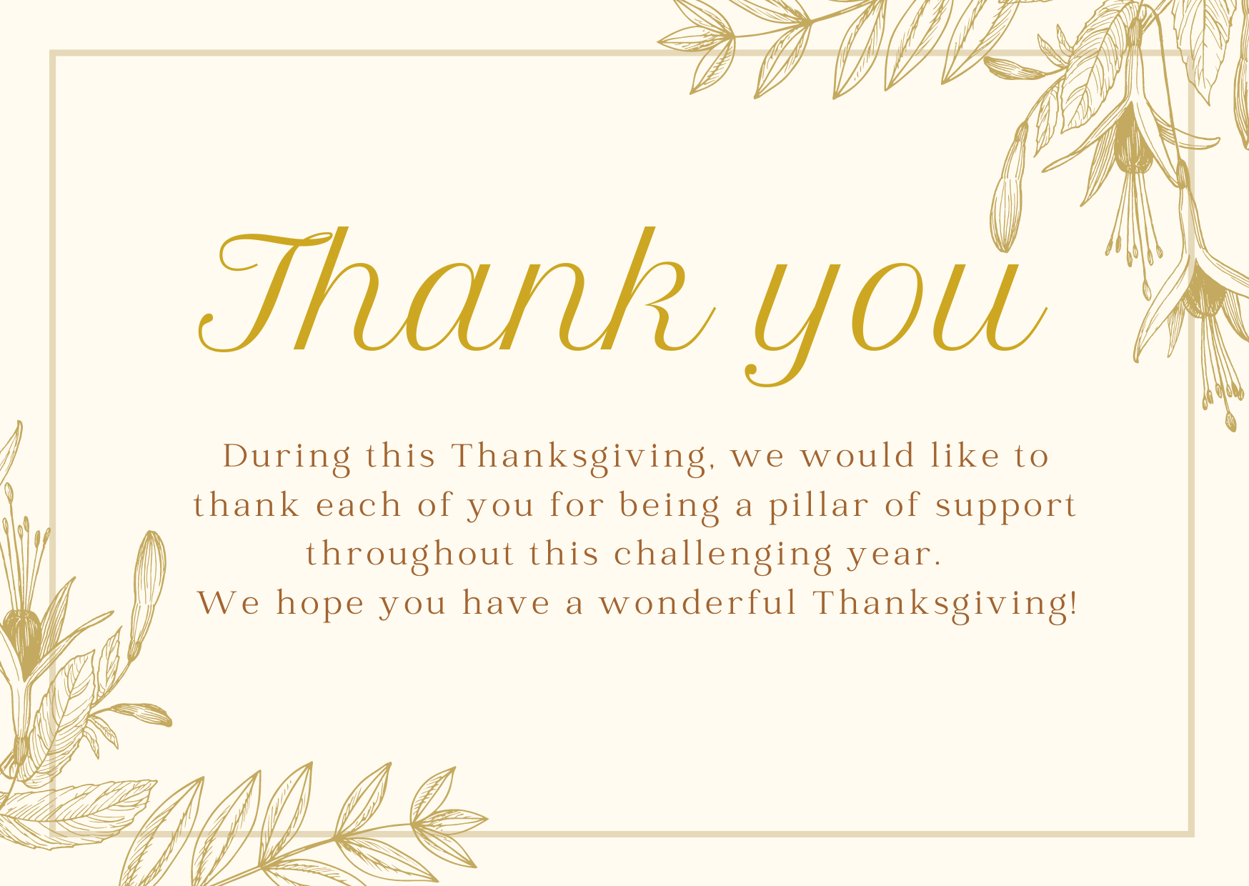 Thanksgiving Messages &amp;amp; Wishes For Employees In 2022 - Traicie regarding Employee Thanksgiving Cards