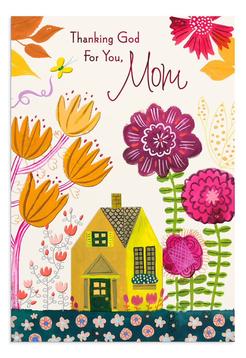 Thanksgiving - Mom - Thanking God For You - 1 Premium Card pertaining to Thanksgiving Cards For Mom