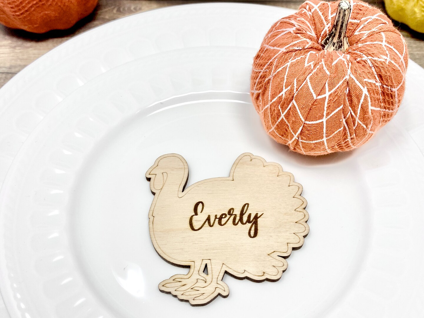 Thanksgiving Name Cards, Table Place Cards, Thanksgiving Place Cards, Wood Place Cards, Name Place Cards, Thanksgiving Decor | Makerplacemichaels in Personalized Thanksgiving Place Cards