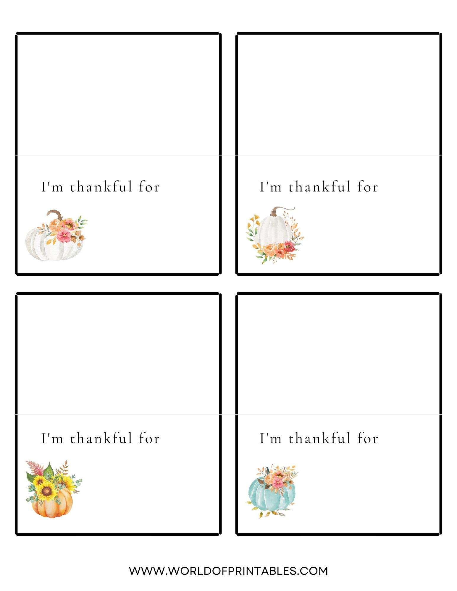 Thanksgiving Place Cards | Free Printables - Just Customize &amp;amp; Print! pertaining to Printable Thanksgiving Place Cards