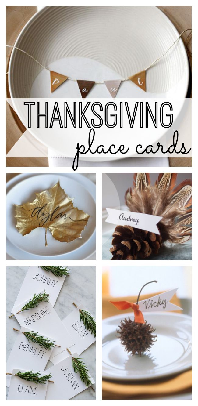 Thanksgiving Place Cards regarding Fun Thanksgiving Place Cards Ideas