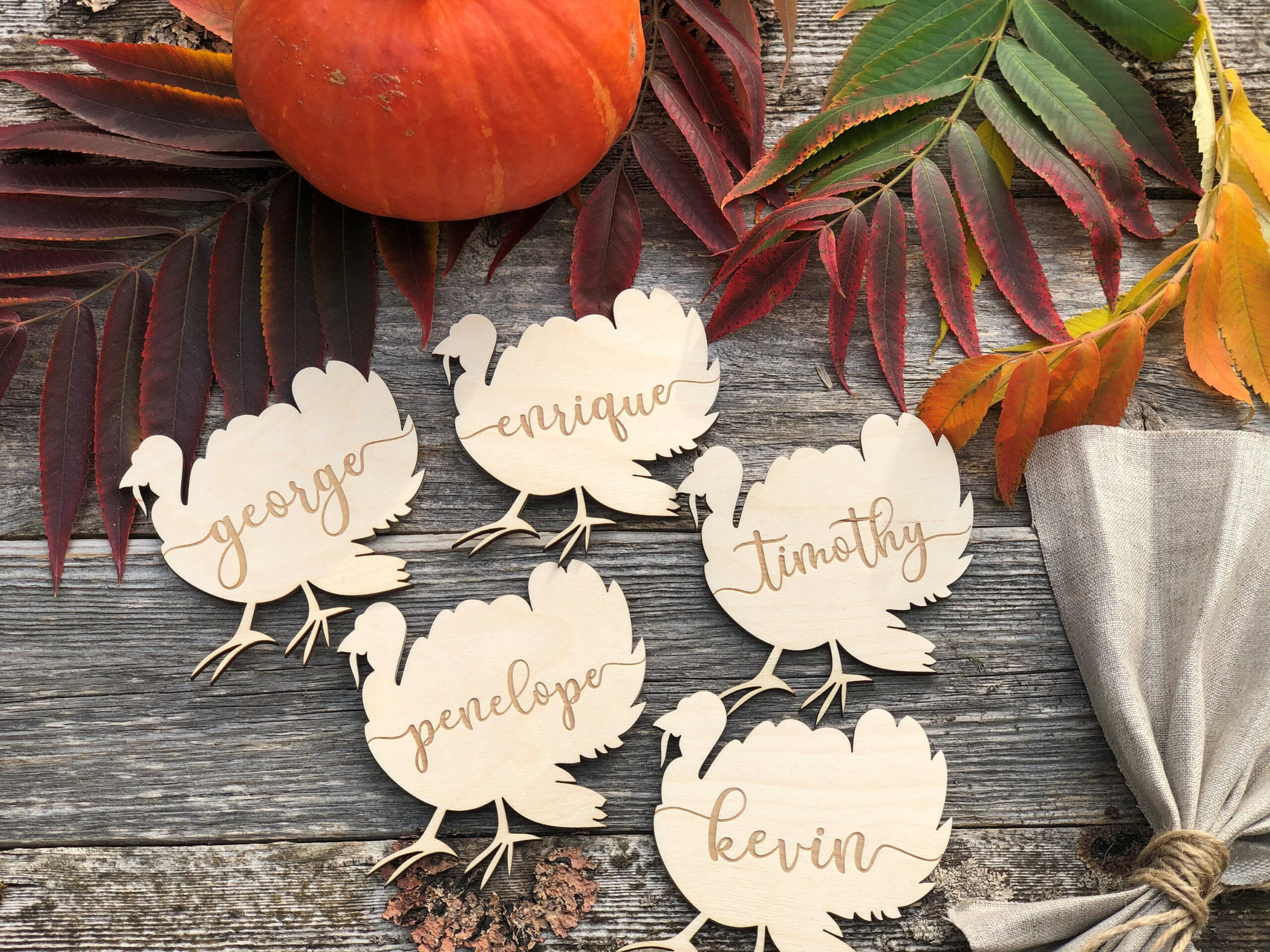 Thanksgiving Place Cards Thanksgiving Table Decoration for Name Place Cards Thanksgiving