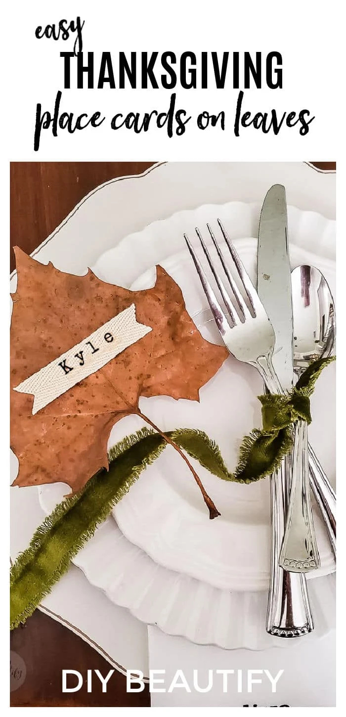 The Easiest Diy Maple Leaf Place Cards For Thanksgiving - Diy intended for Simple Thanksgiving Place Cards