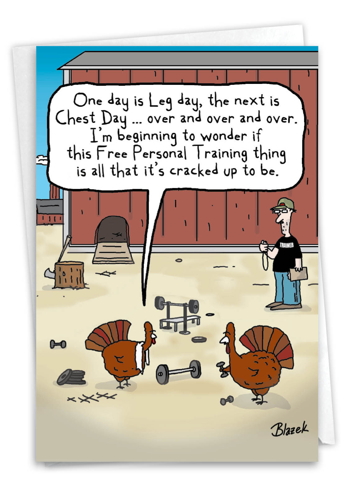 Turkey Training Day: Funny Thanksgiving Card regarding Funny Thanksgiving Day Cards