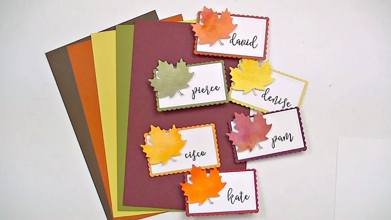 Tutorial: Diy Thanksgiving Place Cards intended for DIY Place Cards Thanksgiving