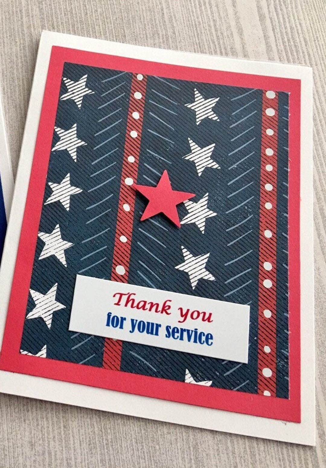 Veterans Day Card, Thank You For Your Service Card, Patriotic Card in Thanksgiving Cards For Soldiers