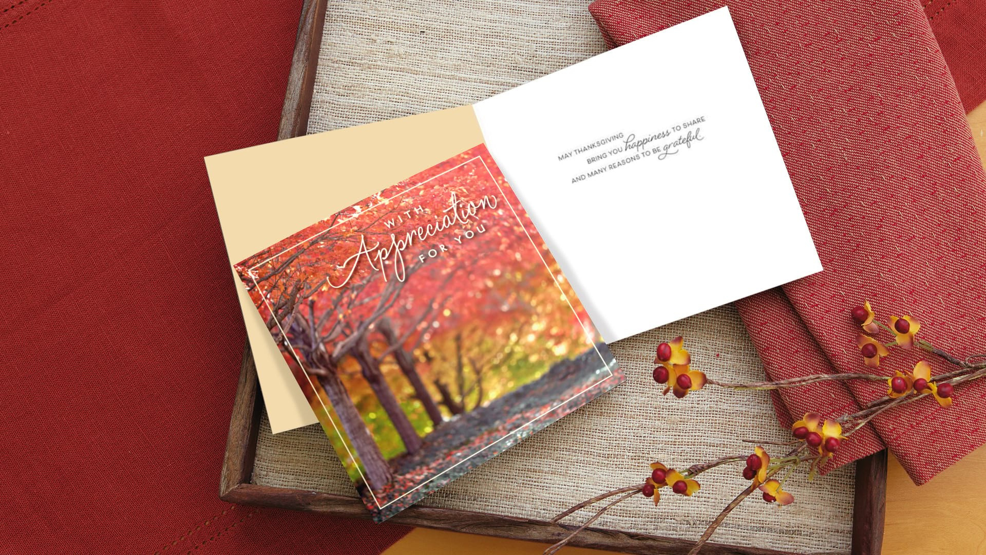 What To Write In A Thanksgiving Card To Customers | Hallmark within Client Thanksgiving Cards