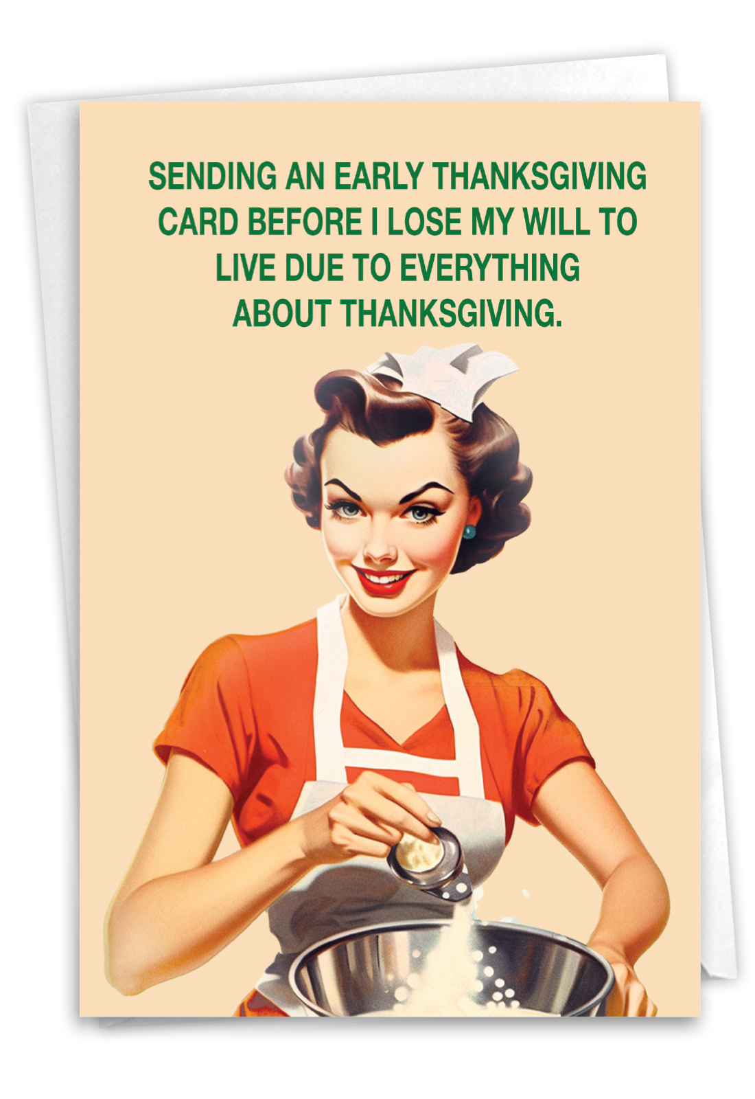 Will To Live: Hysterical Thanksgiving Greeting Card pertaining to Blunt Cards Thanksgiving