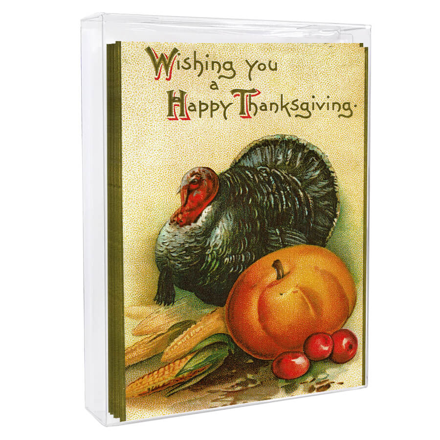 Wishing You A Happy Thanksgiving Set/5 Greeting Cardsryan for Happy Thanksgiving Vintage Cards