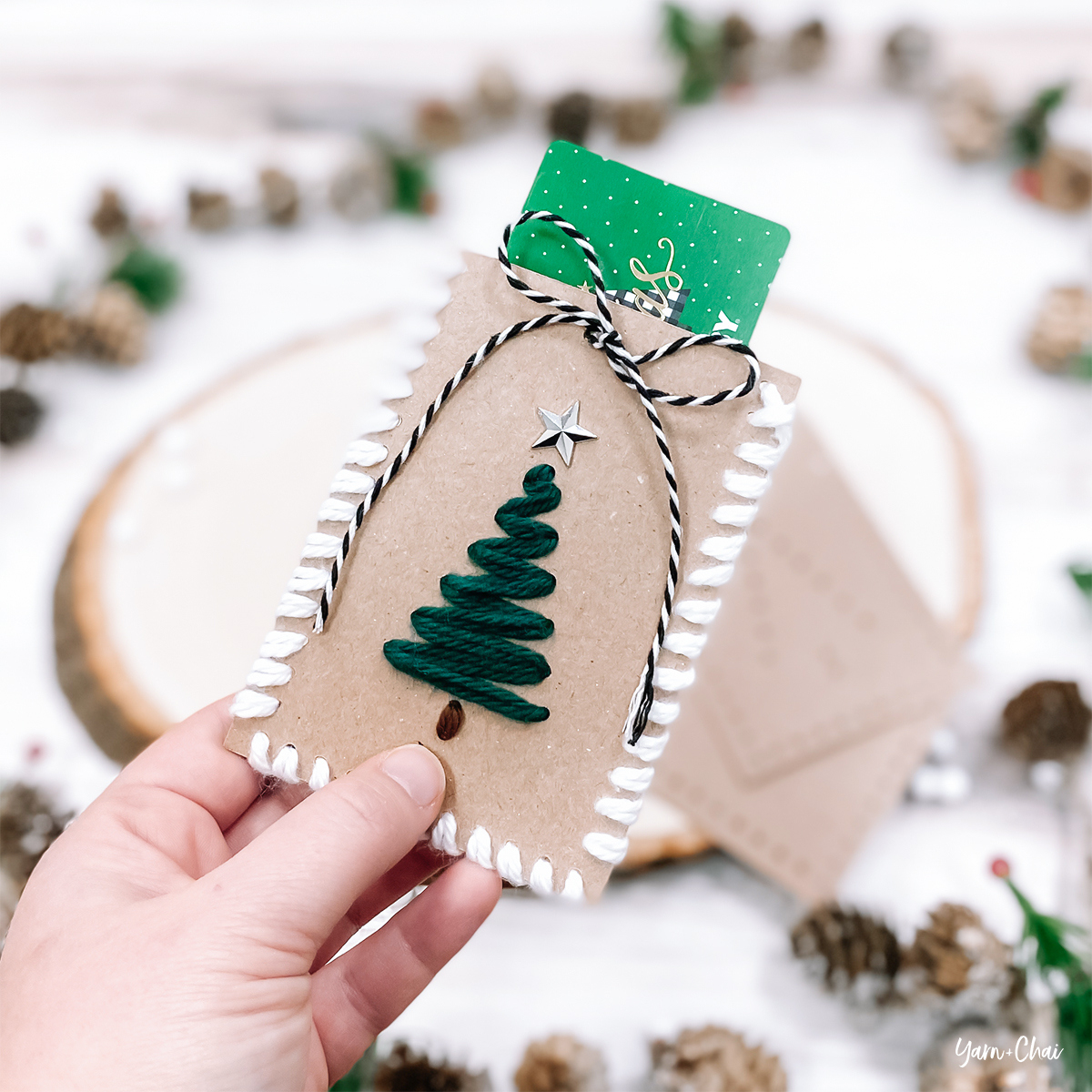 12 Days Of Christmas: Diy Tree Gift Card Holder – Yarn + Chai Blog with Christmas Gift Cards Ideas