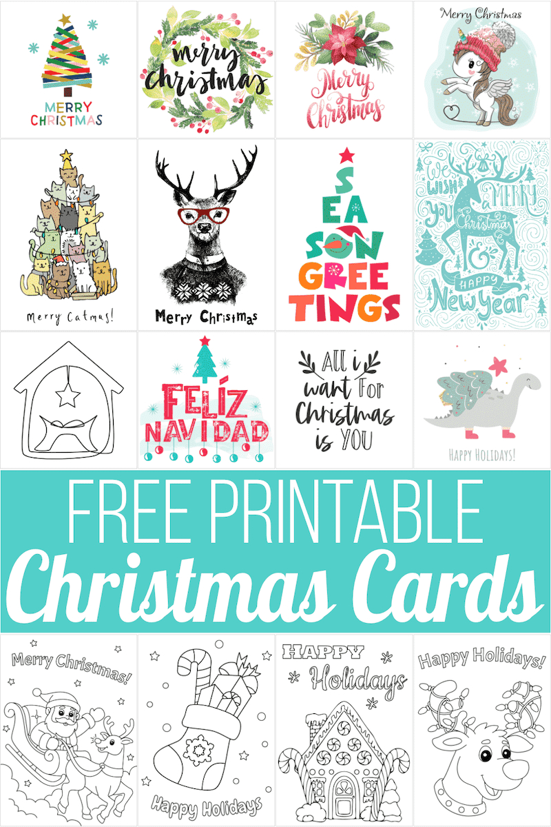 160 Free Printable Christmas Cards For 2024 inside Christmas Cards to Print