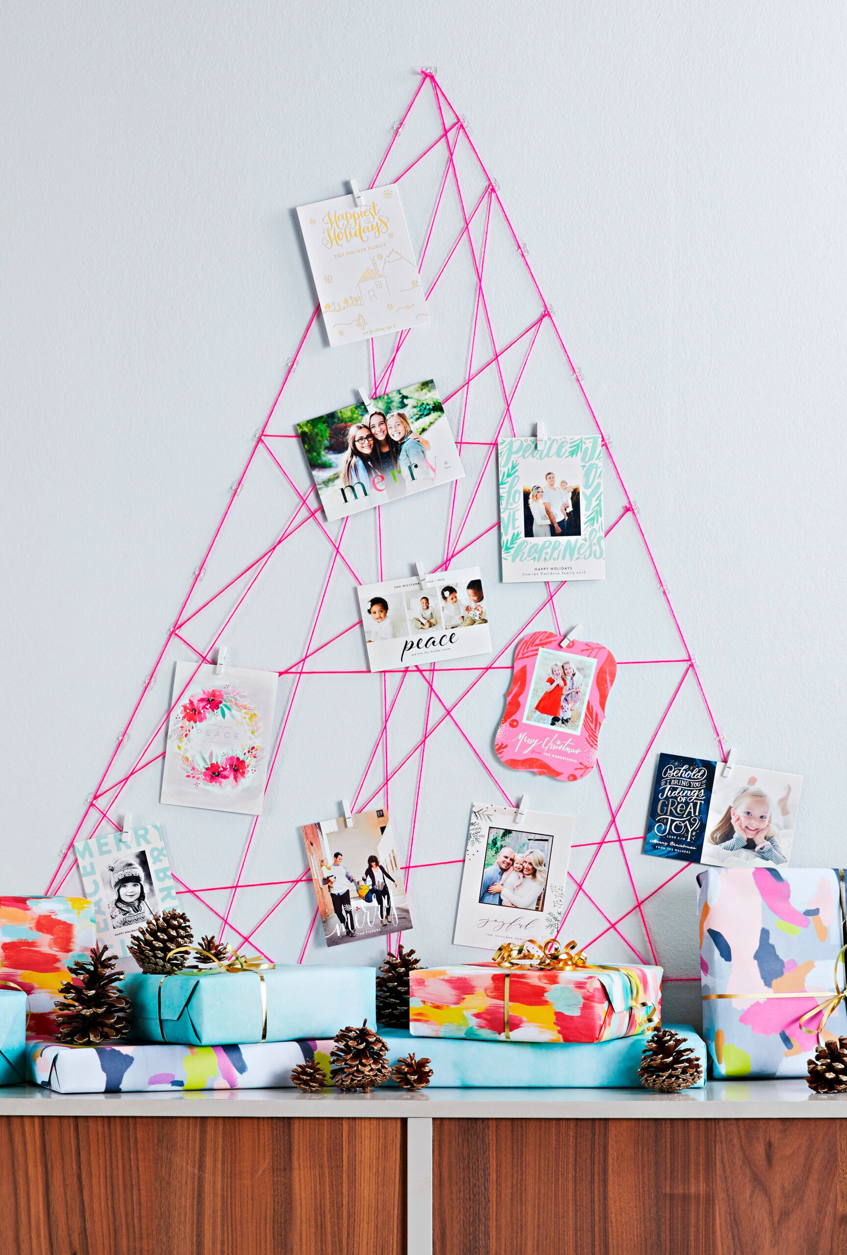 30 Diy Christmas Card Display Ideas in Christmas Cards Display Ideas