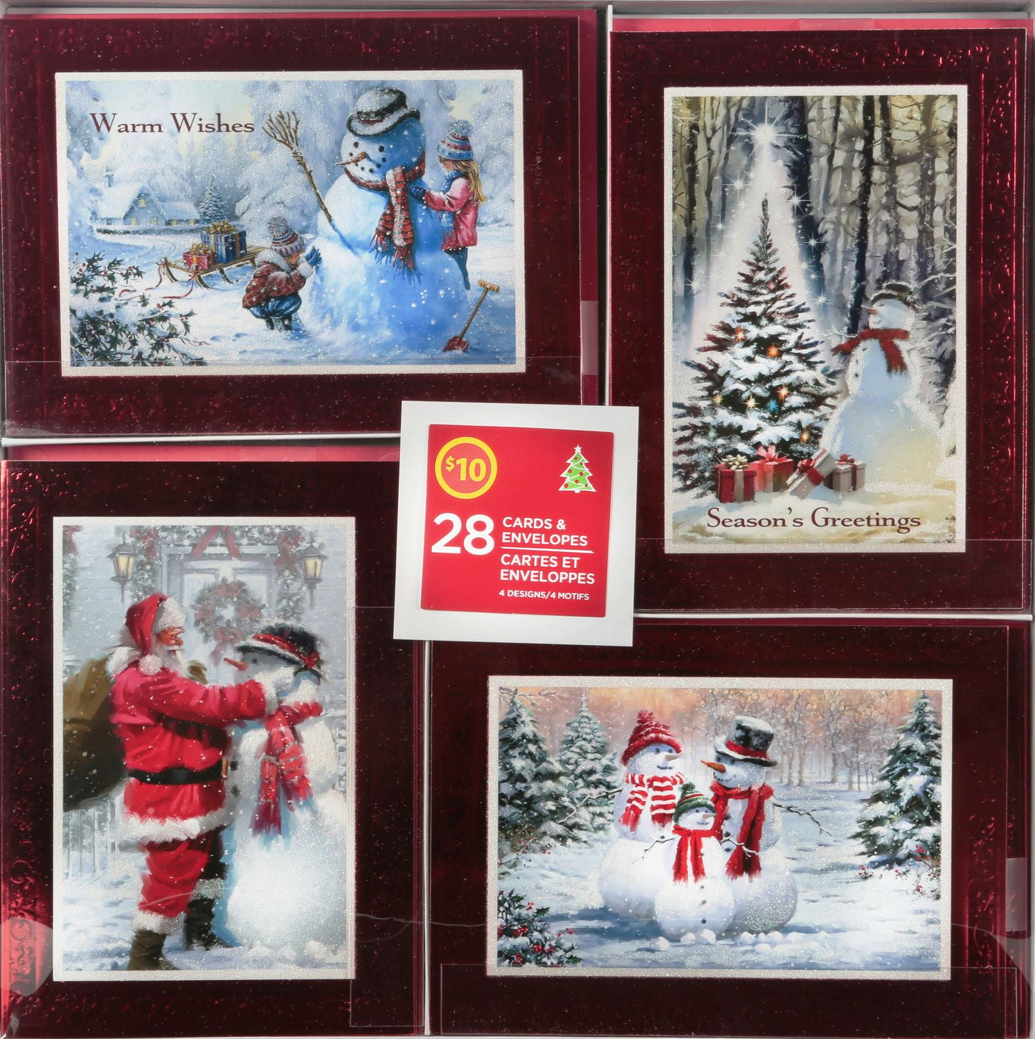 40 Boxed Christmas Cards - Walmart.ca in Walmart Christmas Cards Photo