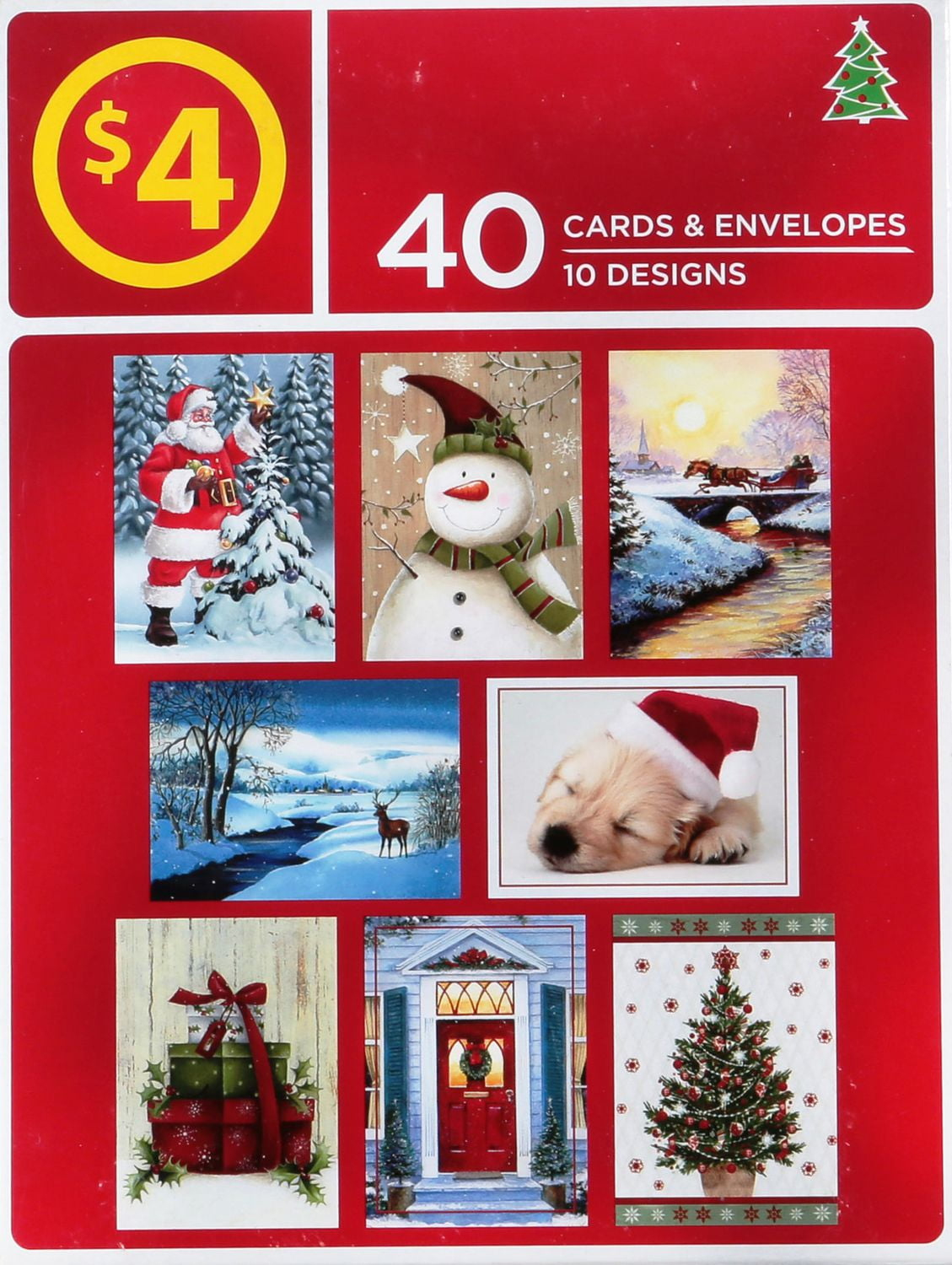 40 Boxed Christmas Cards - Walmart.ca throughout Christmas Cards Photo at Walmart