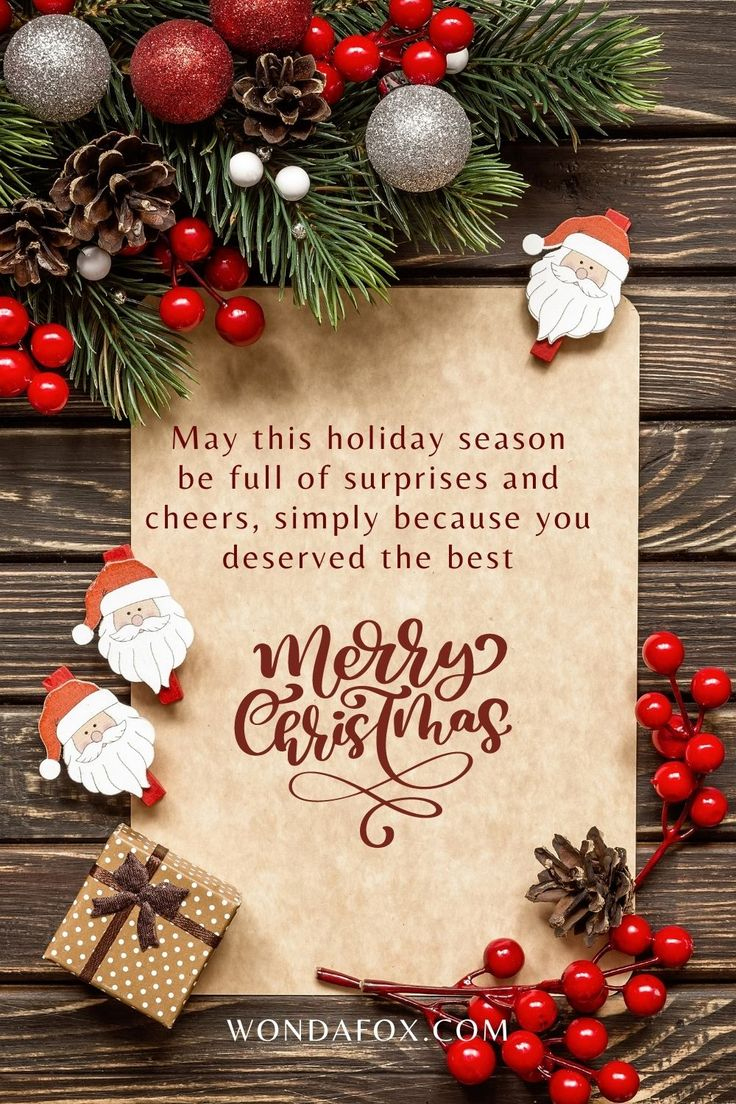 50 Best Christmas Wishes With Images For Your Loved Ones - Wondafox pertaining to Merry Christmas Cards Messages