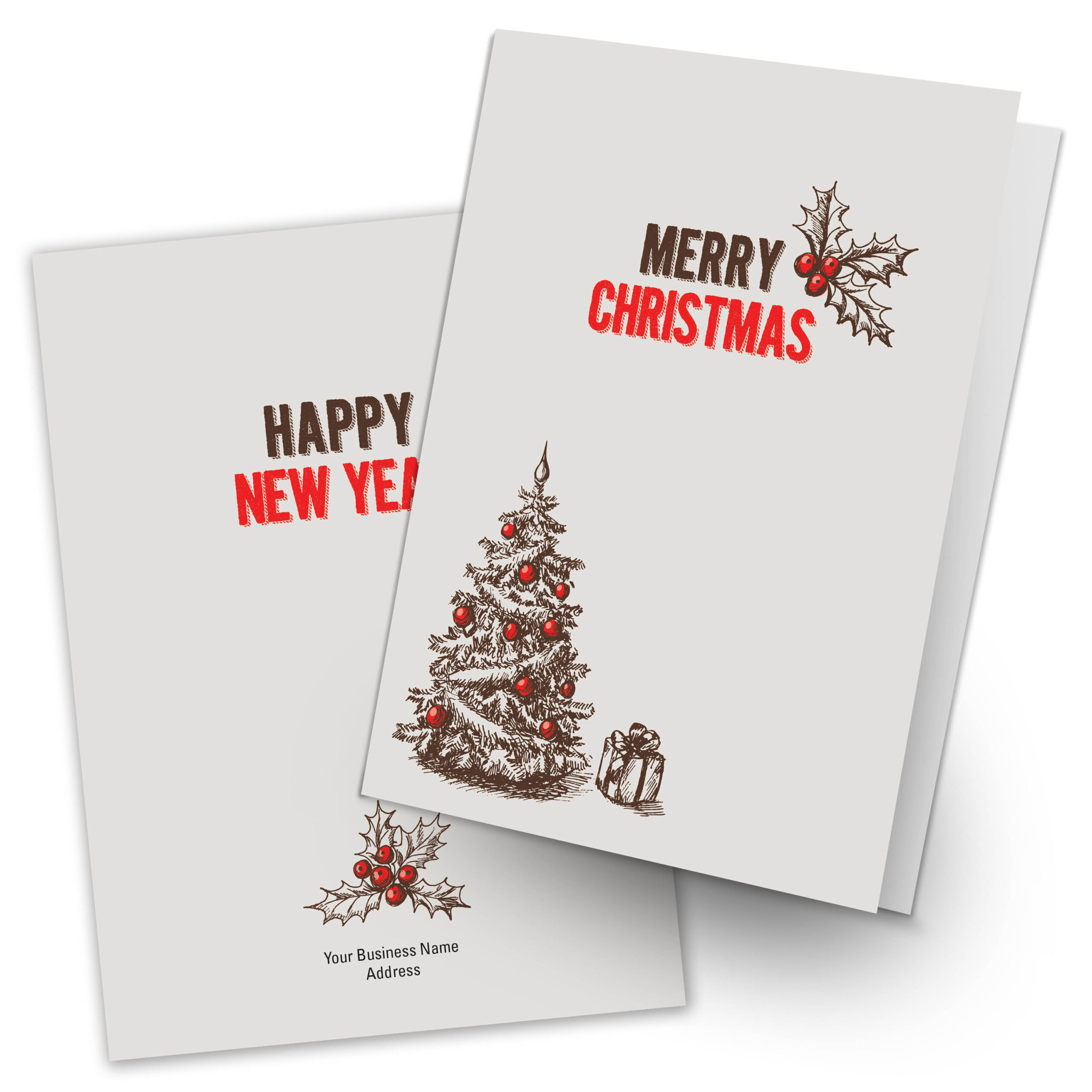 B-9 Personalized Christmas Card inside Personalized Christmas Greeting Cards