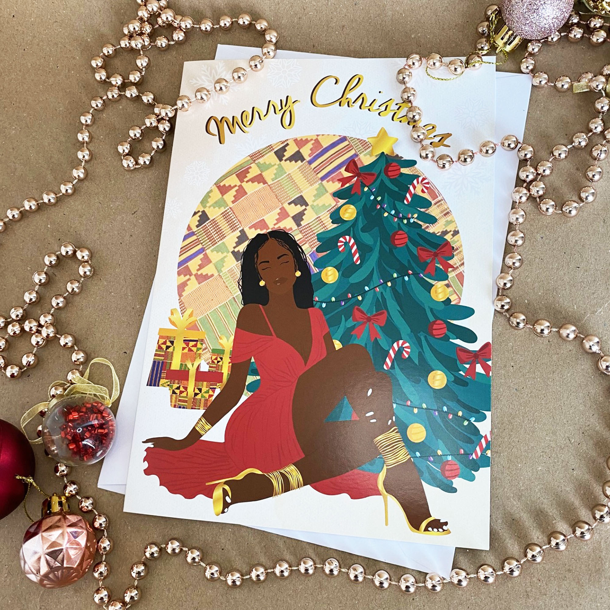 Black Girl Christmas Card intended for Afro American Christmas Cards