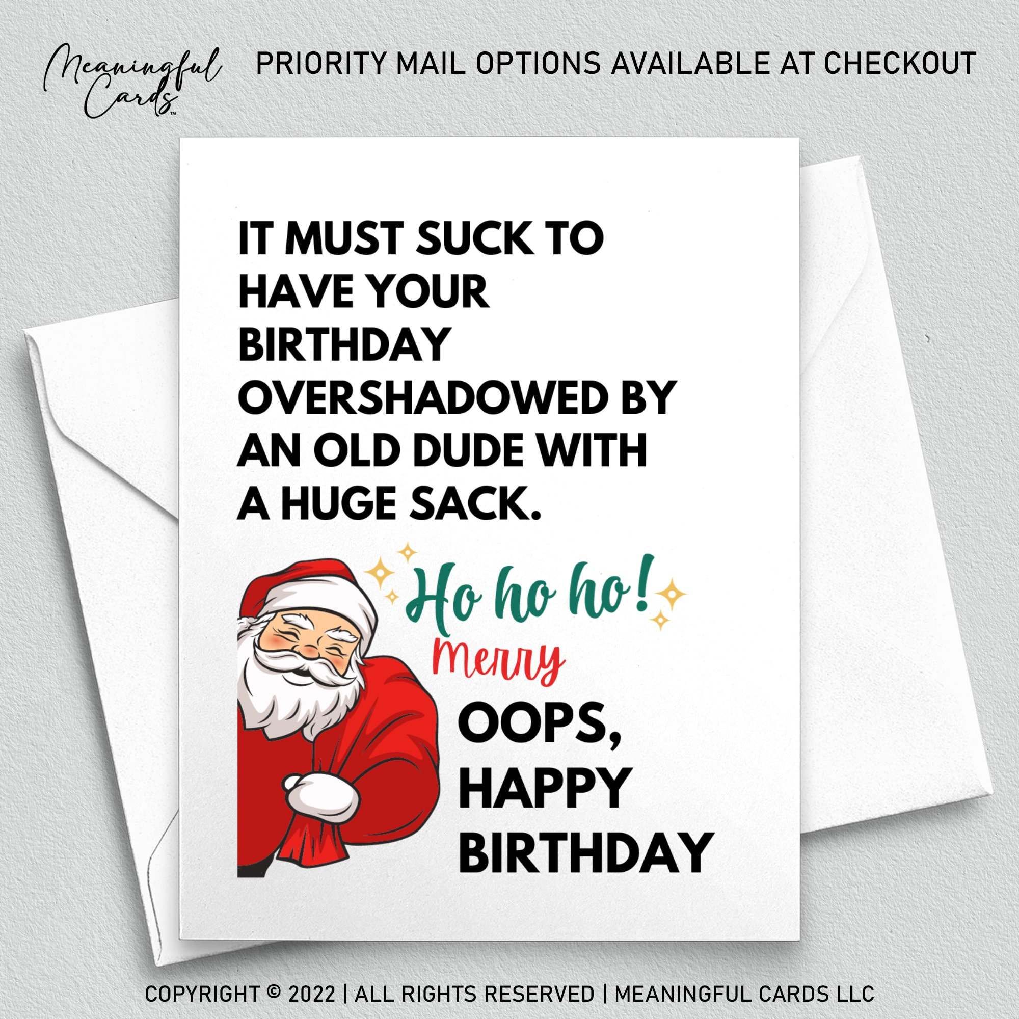 Christmas Birthday Card, It Must Suck To Have Your Birthday inside Birthday Cards For Christmas