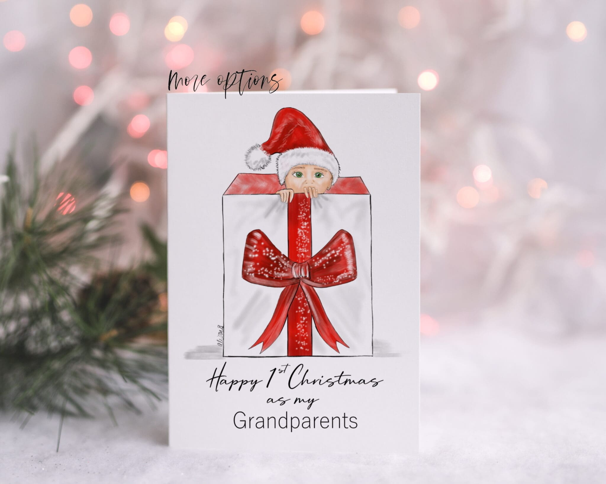 Christmas Card For Grandparents | Personalised Card | Cuando intended for Greeting Cards For Christmas