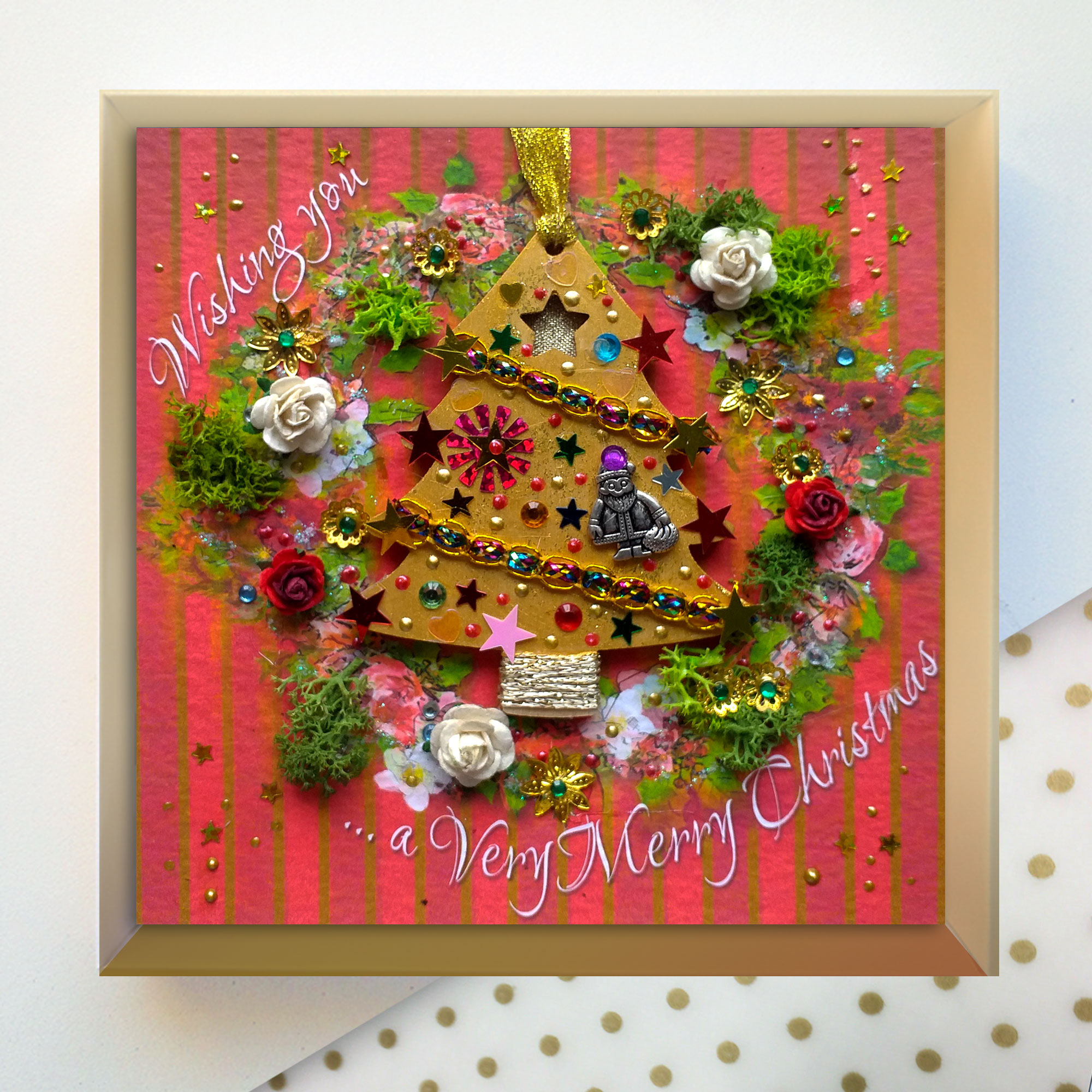 Christmas Card With Ornament : Luxury Handmade Card throughout Luxury Boxed Christmas Cards