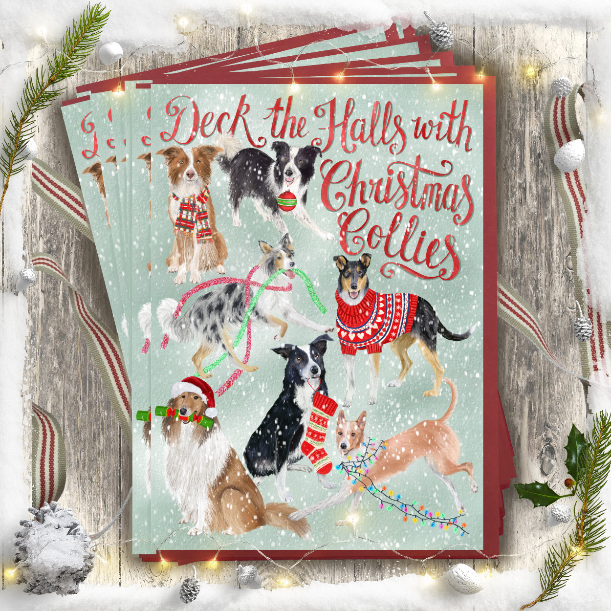 Christmas Cards For Dog Lovers In Aid Of Dog Charities regarding Christmas Cards With Dogs