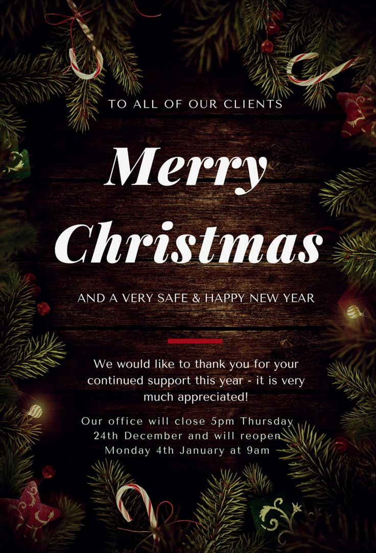 Christmas Greetings For Clients | Holiday Greetings For Business throughout Business Christmas Cards Messages