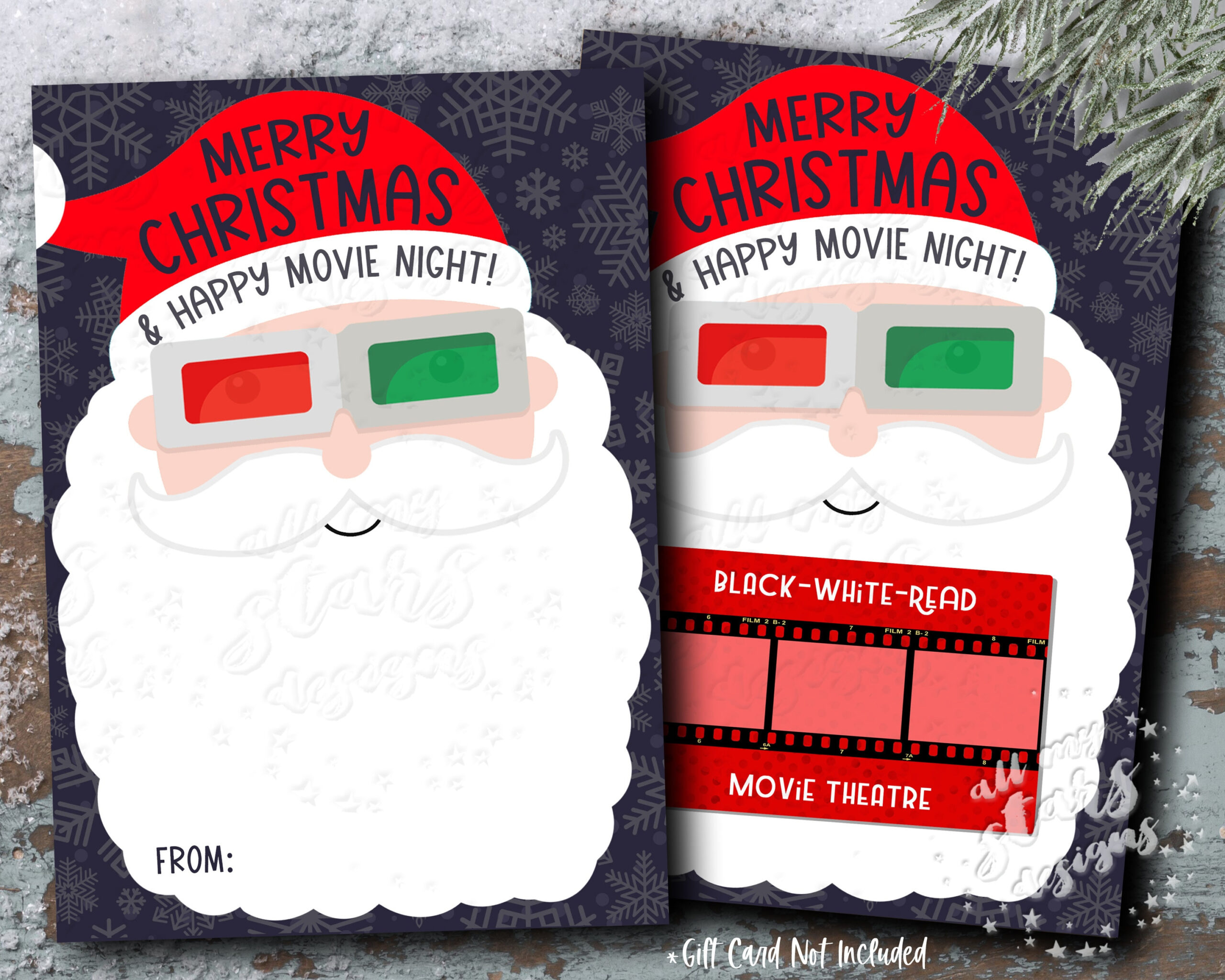 Christmas Movie Card - Etsy regarding The Christmas Cards Movie