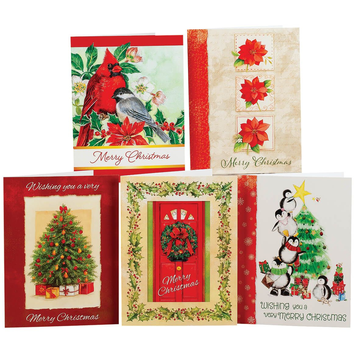 Christmas Variety Pack Cards, Set Of 20 Traditional pertaining to Miles Kimball Christmas Cards