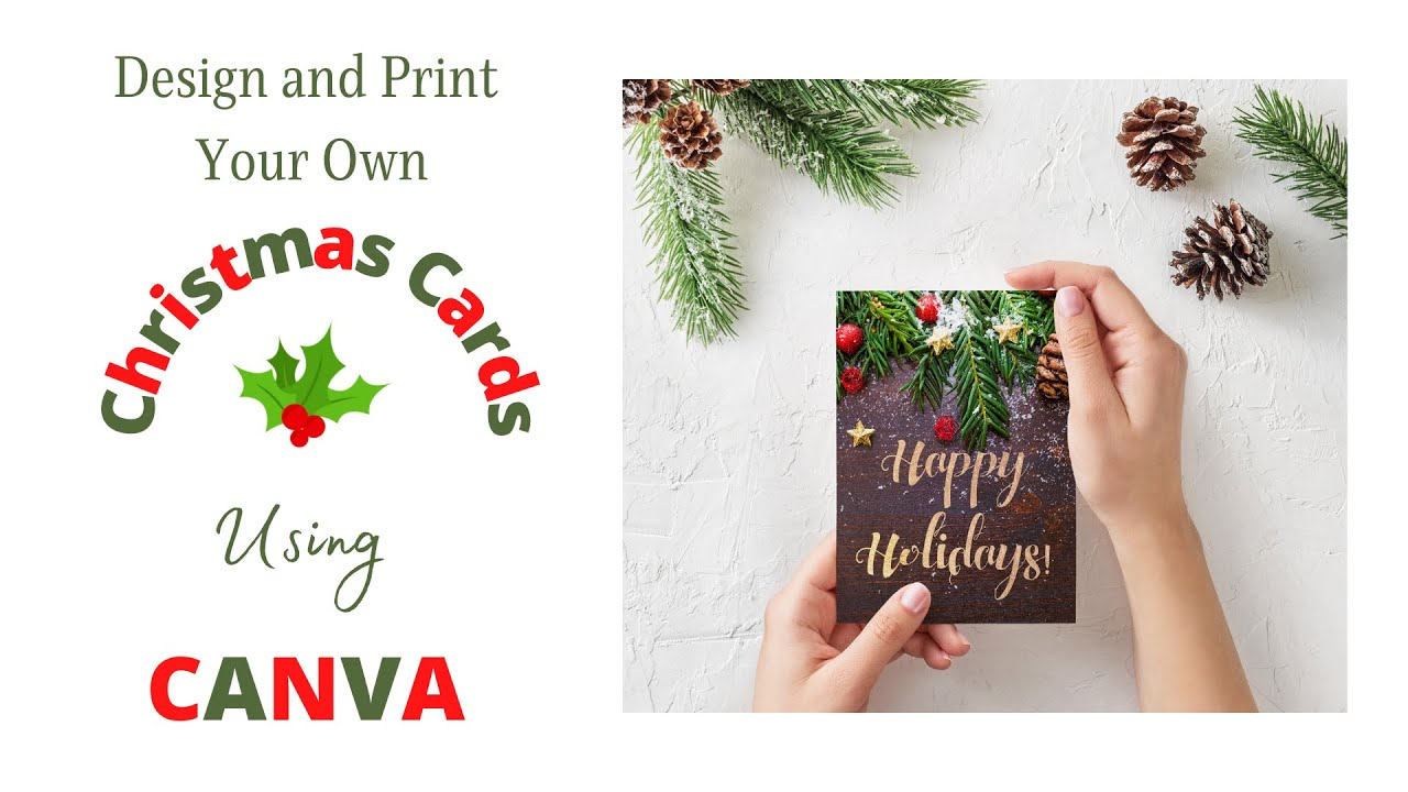 Create Your Own Christmas Cards Using Canva pertaining to Create Your Own Christmas Cards