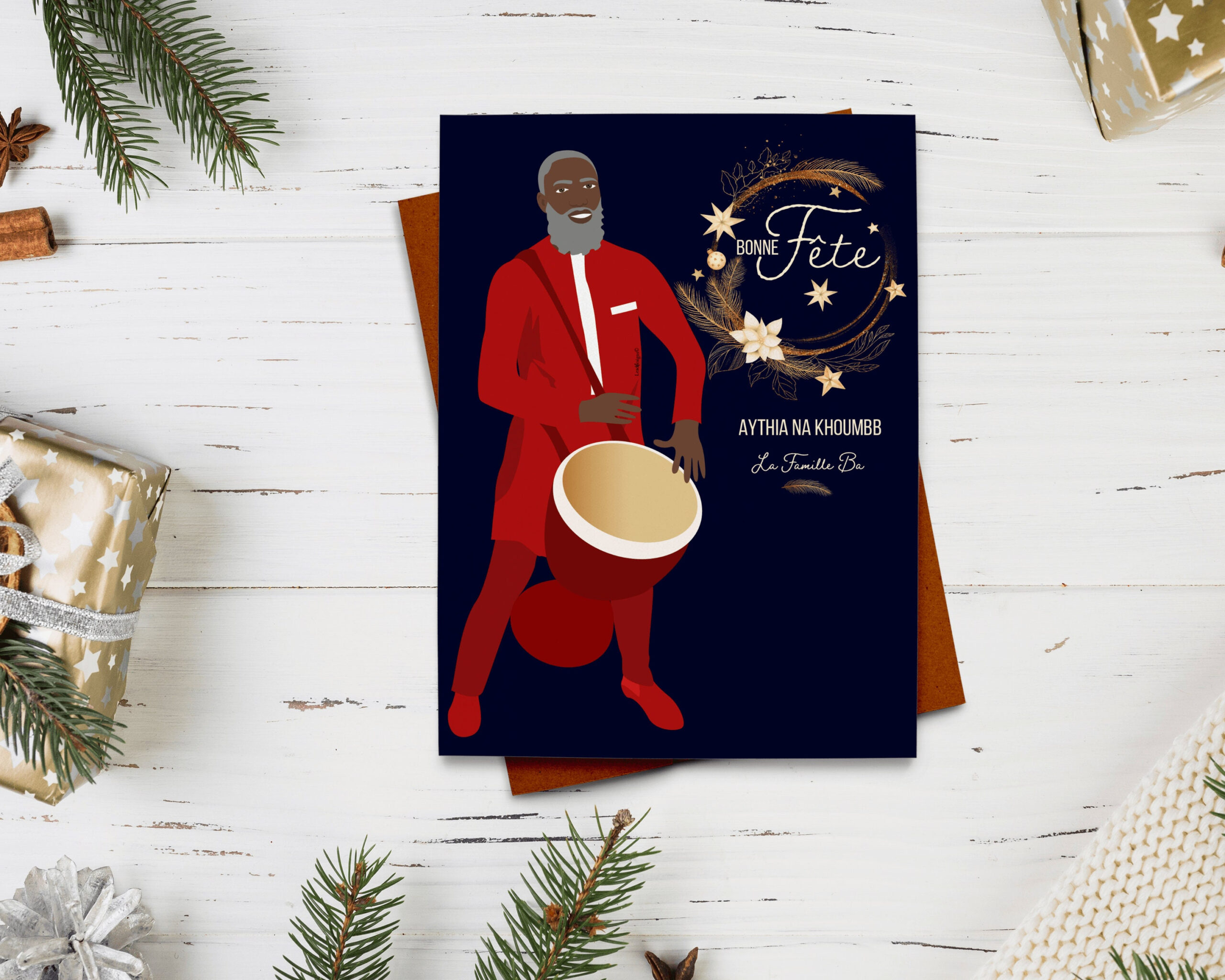 Deweneti Digital File //Christmas Cards // Carte De Noel inside Black People Christmas Cards